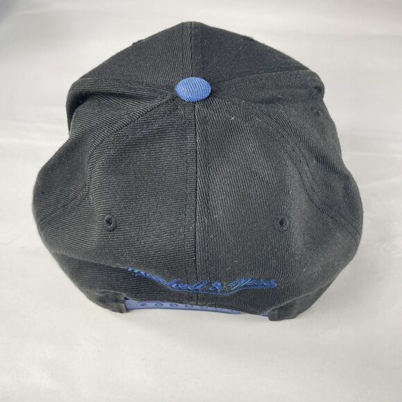 NY KNICKS Mitchell & Ness Snapback Hat Black Blue New York NBA Basketball Cap - Picture 6 of 12